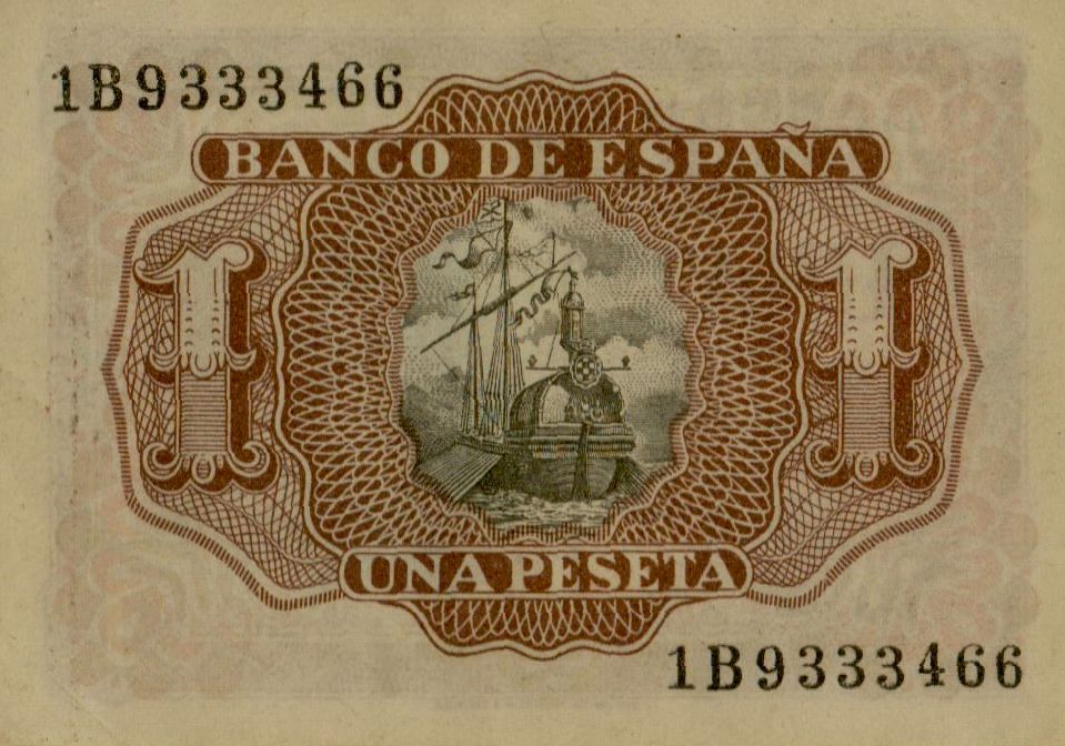 Spain 1 1953 UNC P-144/2